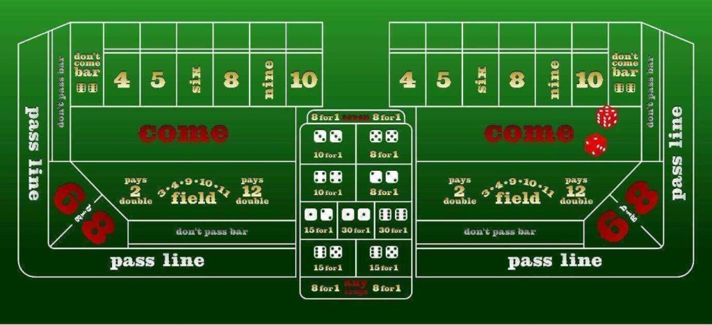 Craps Casino Table